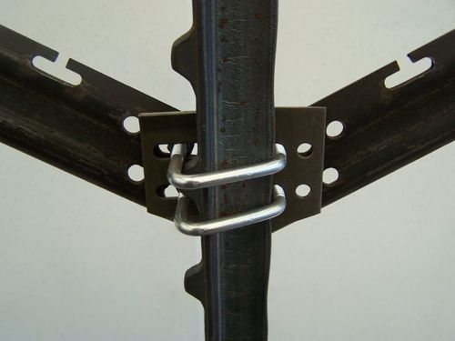 V-Style Crossarm, Bolted W/Plate, Back View