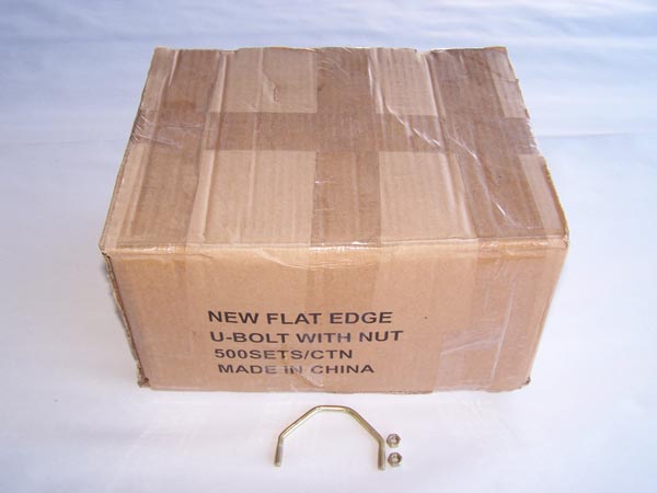  U-Bolt for Flat Edge Line Post With Nuts, 500 Per Box