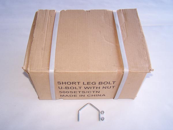  U-Bolt for Diamond Back Line Post With Nuts, 500 Per Box