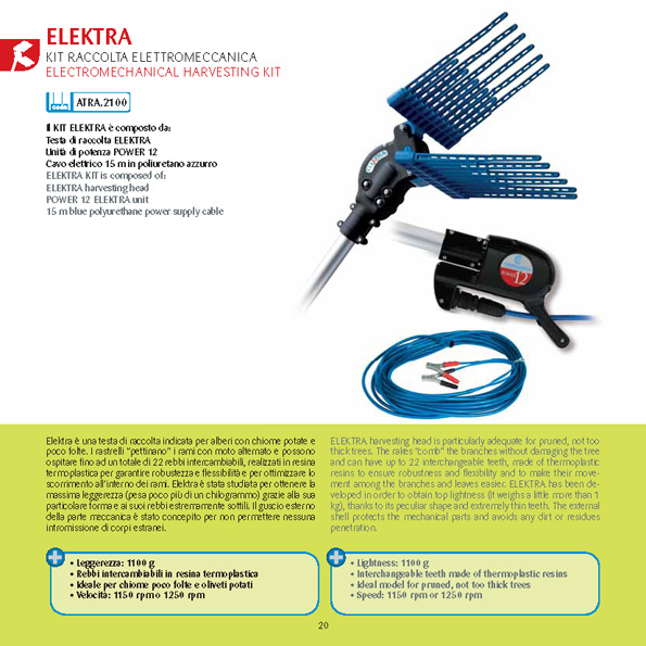  Campagnola "Elektra" Electromechanical Harvesting Kit