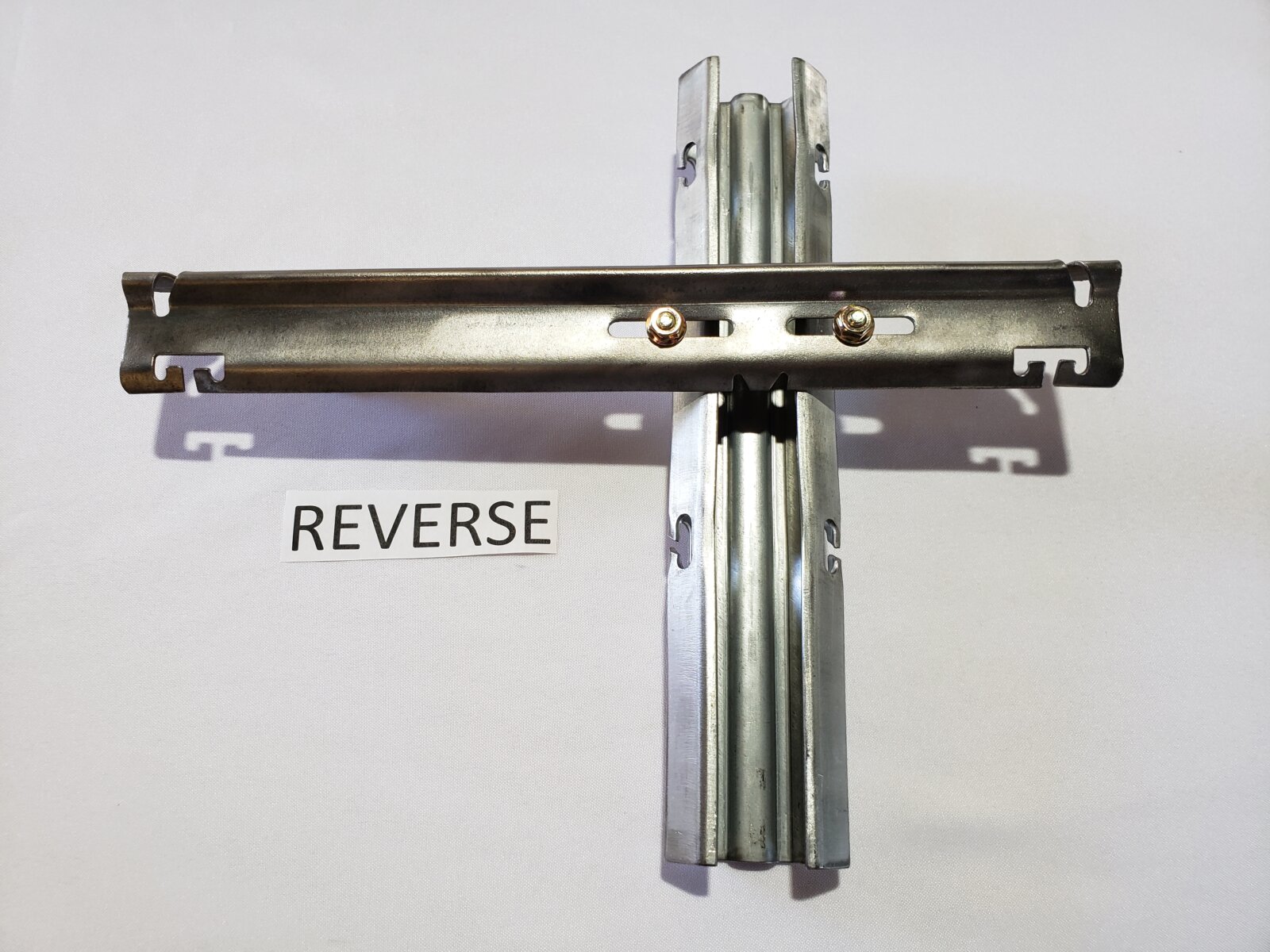 Double Diamond Line Post With Reverse Offset L-Style Crossarm