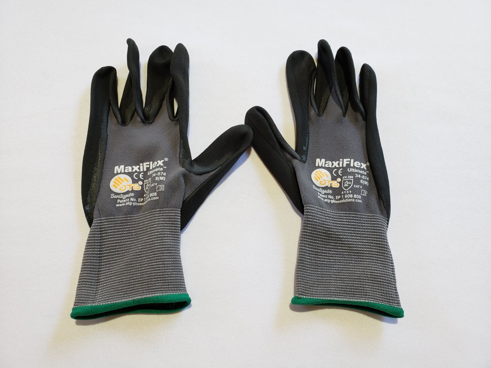 G-Tek Glove, Medium, Green Band