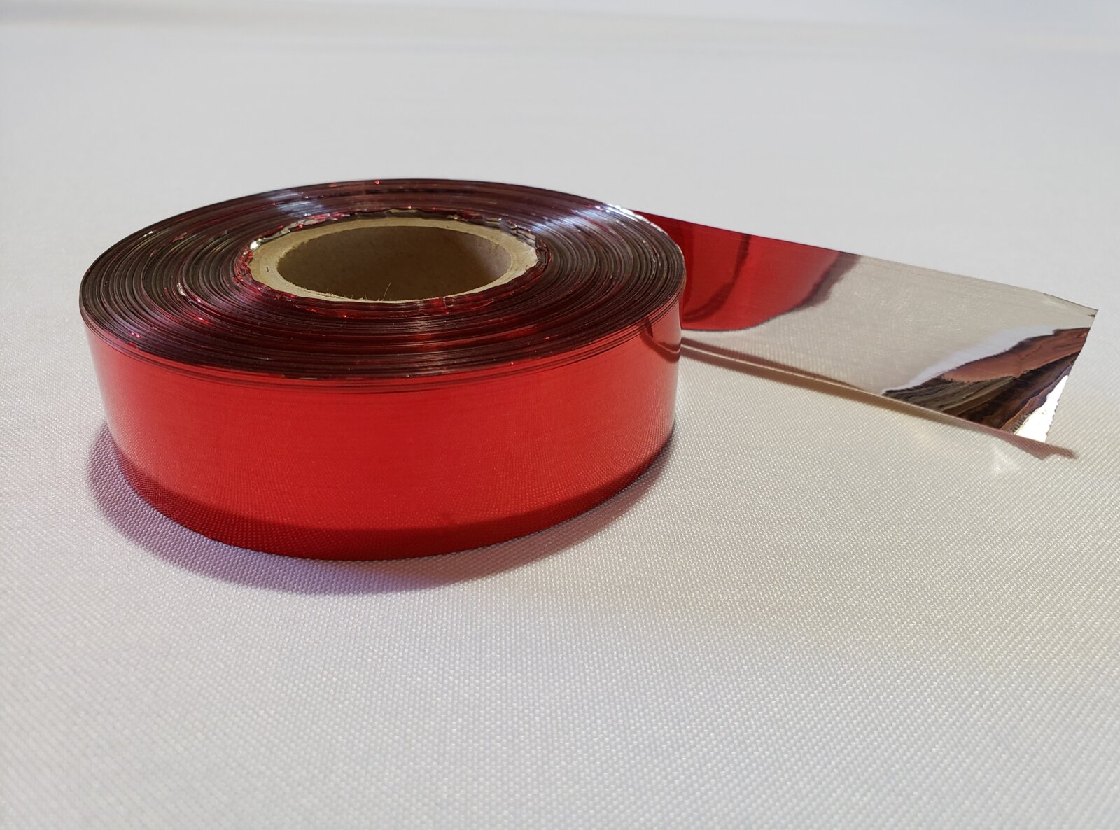 Reflective Bird Scare Tape, Red & Silver, 500’ Per Roll