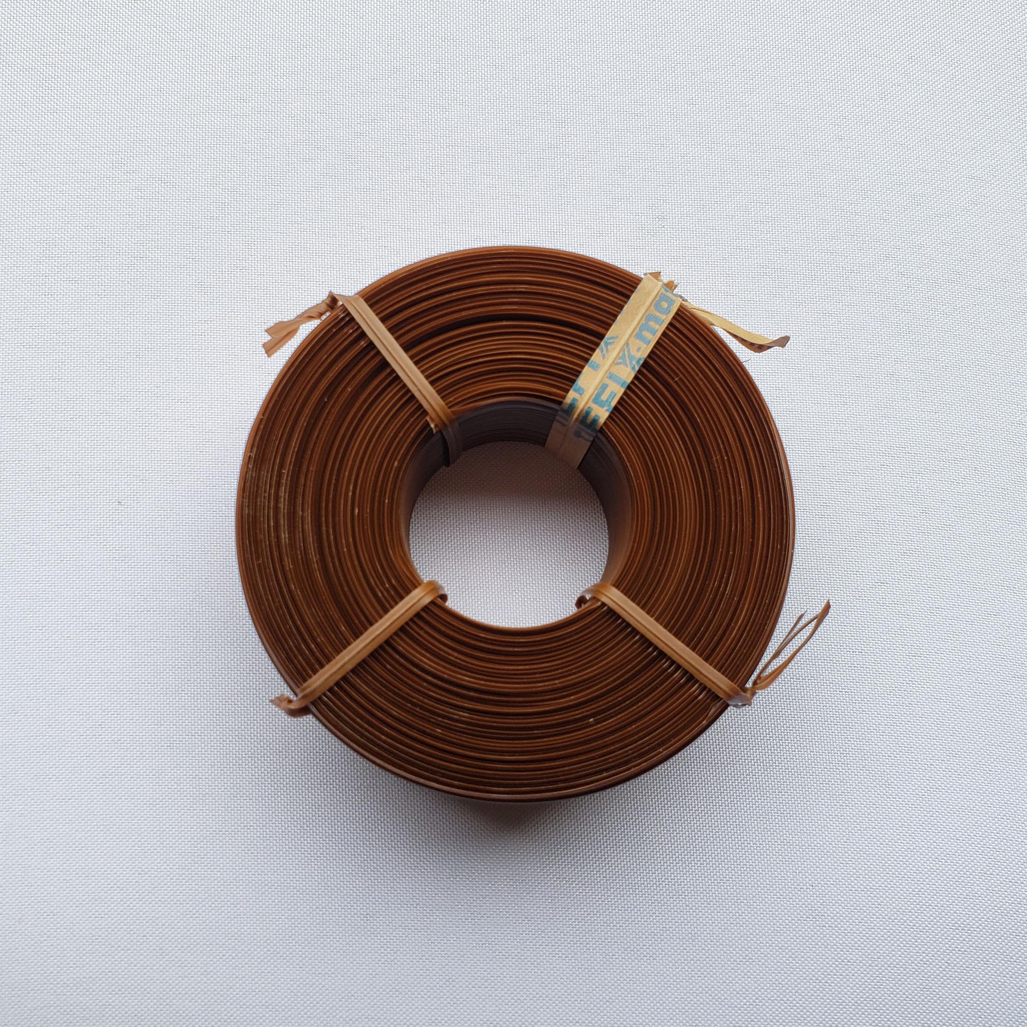 TieFix Brown Plastic Reel For Pellenc Tying Machine, Top View, 200 Meters (650′) per Reel